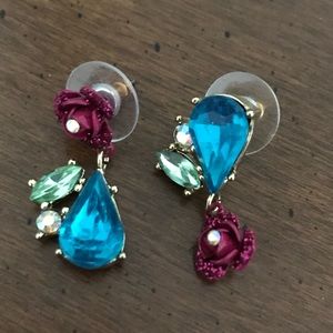 Betsey Johnson flower earrings, price is final